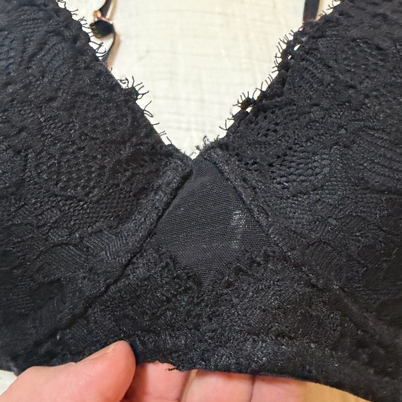 aerie Black Lace Push-Up Bra, 36C, like NEW! - Picture 8 of 12